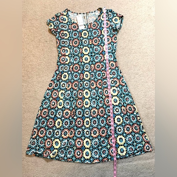 NWT NY Collection Boho Floral Midi Dress Women Medium Petite - Picture 6 of 7